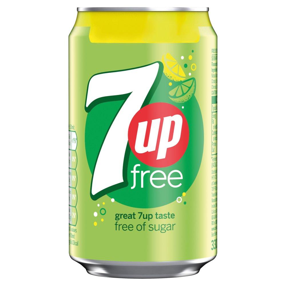 7 UP FREE 24 X 330ML CANS