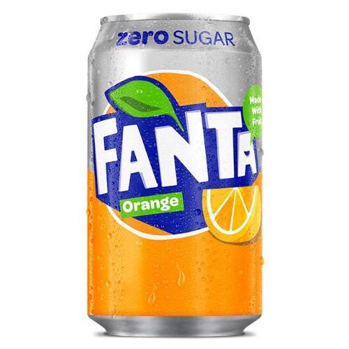 FANTA ORANGE ZERO 24 X 330ML CANS